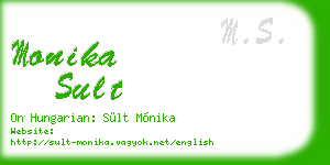 monika sult business card